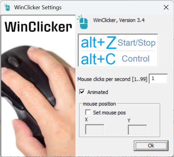 WinClicker Simple Interface